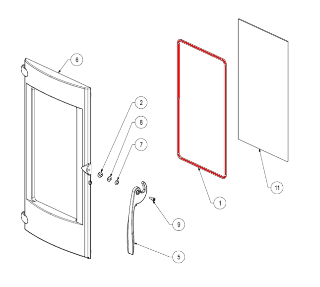 Supra Lytham Twist pakning glas
