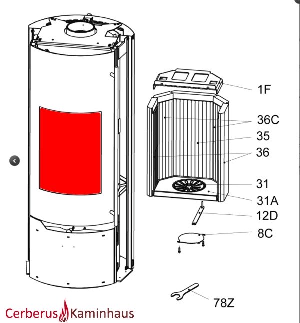 Olsberg Tolima PS vetro Olsberg Tolima PS vetro