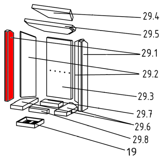 Justus Seeland pietra laterale a sinistra anteriore Justus Seeland pietra laterale a sinistra anteriore