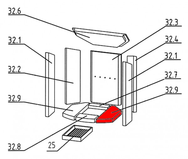 Oranier Arktis 8 Bodemsteen rechts D Oranier Arktis 8 Bodemsteen rechts D