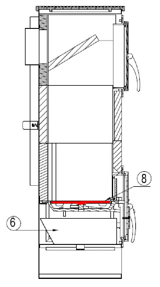 Techfire UNI-1000 griglia per cenere Techfire UNI-1000 griglia per cenere