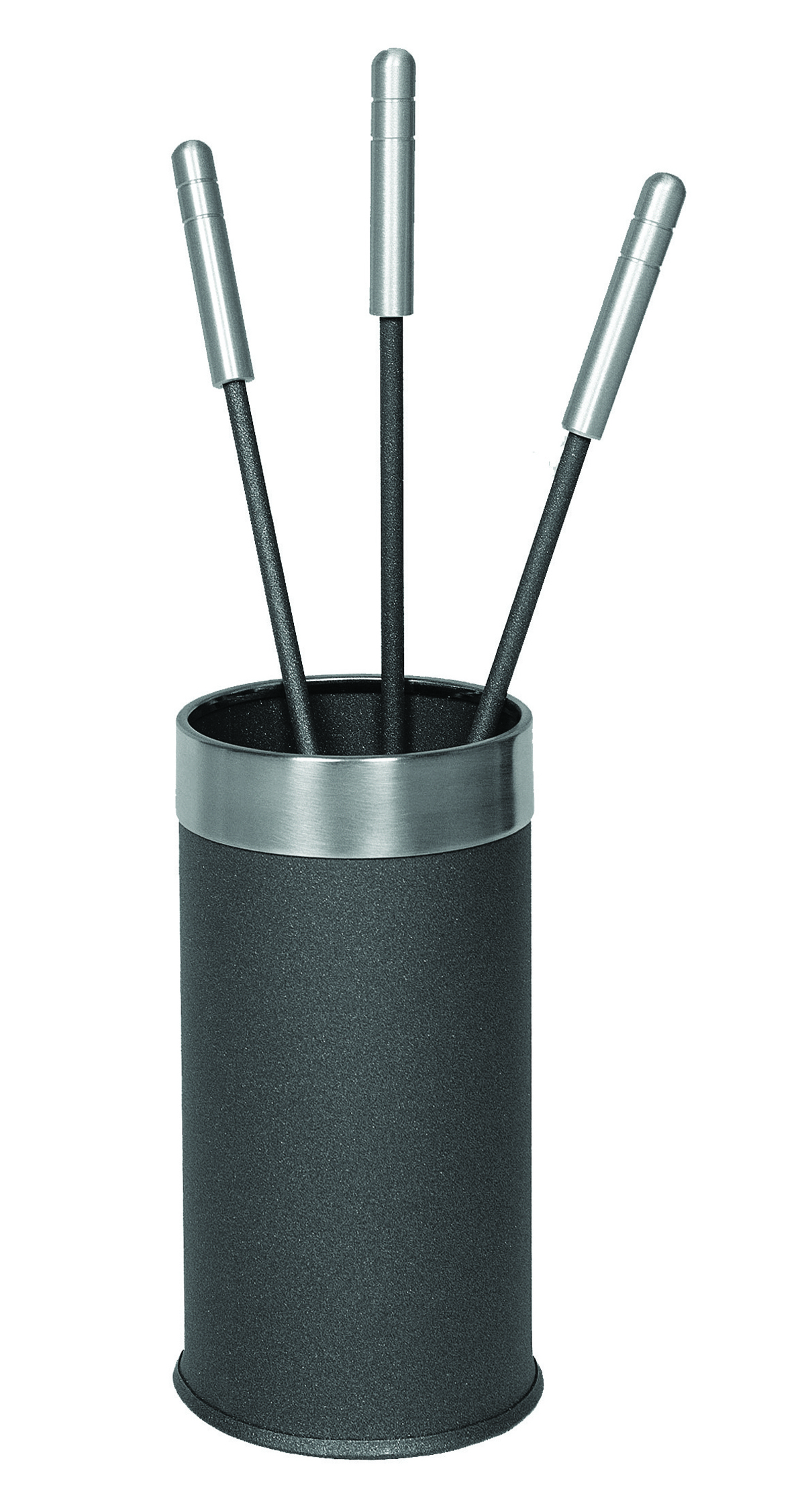 Lienbacher Kaminbesteck Stahl mit Edelstahlgriffen, 3-teilig anthrazit beschichtet Lienbacher Kaminbesteck Stahl mit Edelstahlgriffen, 3-teilig anthrazit beschichtet