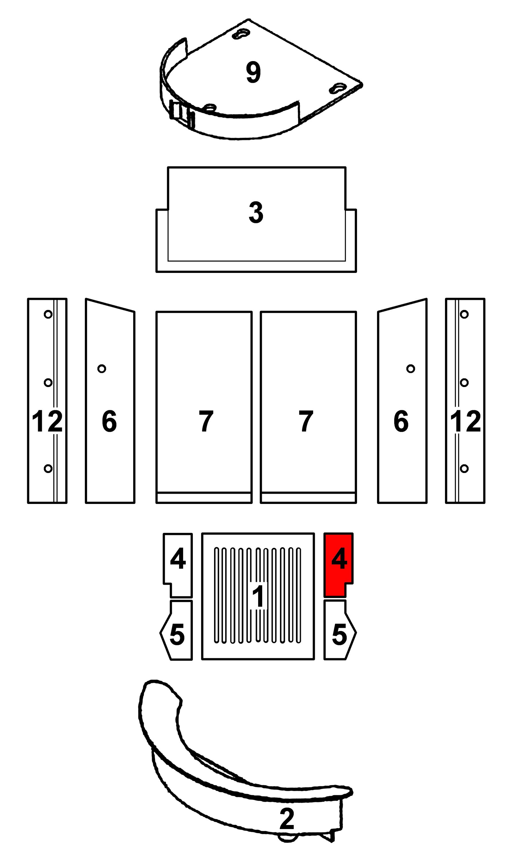 Justus Polarfeuer R3 pierre de sole droit arrière A Justus Polarfeuer R3 pierre de sole droit arrière A