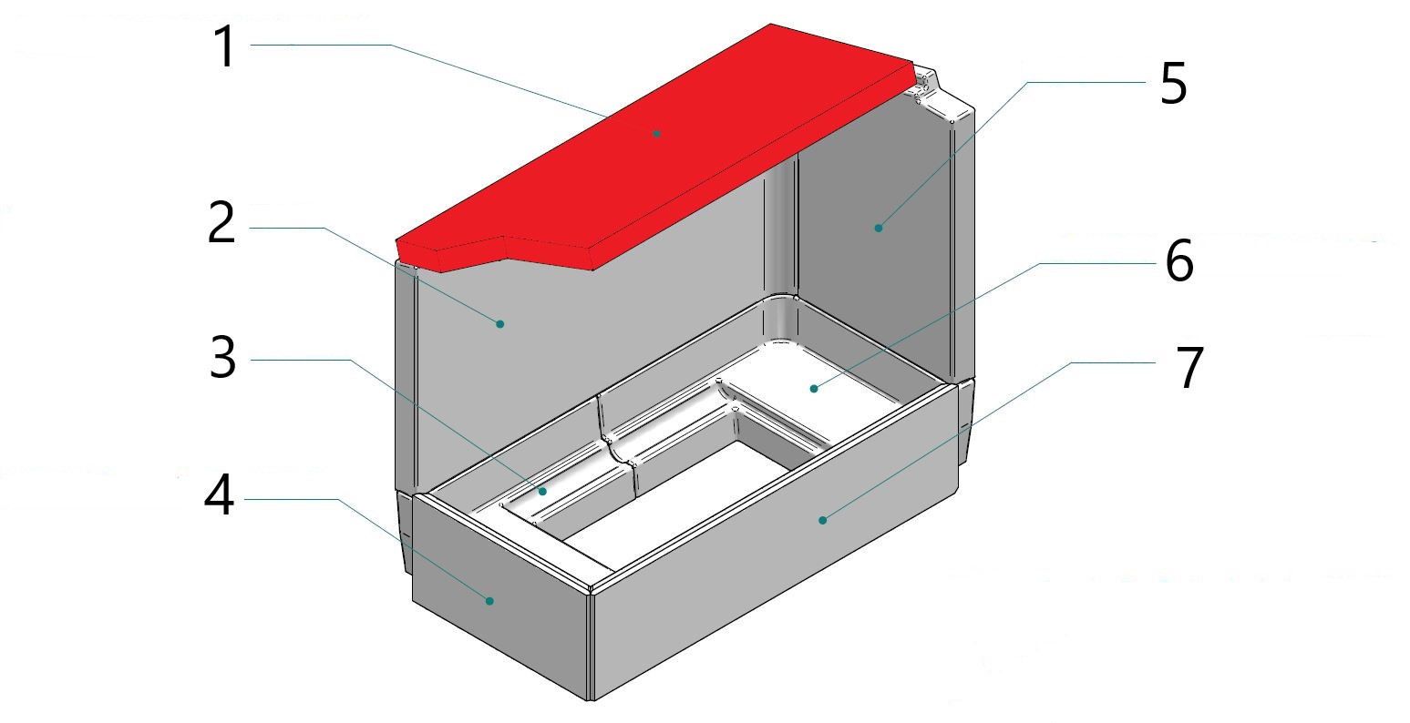 Contura i40 røgvenderplade A Contura i40 røgvenderplade A