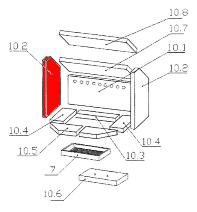 Oranier Fjord type 4652-8 pierre latérale gauche E Oranier Fjord type 4652-8 pierre latérale gauche E