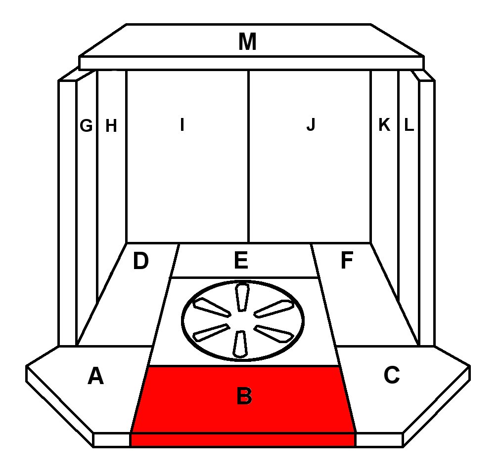 Skantherm Adano Bodenstein vorne mittig A Brennraumstein Skantherm Adano Bodenstein vorne mittig A Brennraumstein