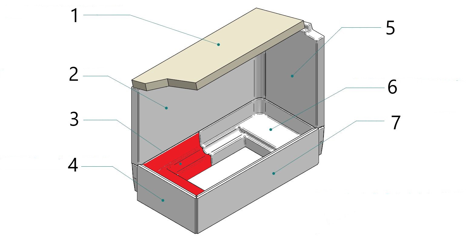 Contura i40 bundsten venstre A Contura i40 bundsten venstre A