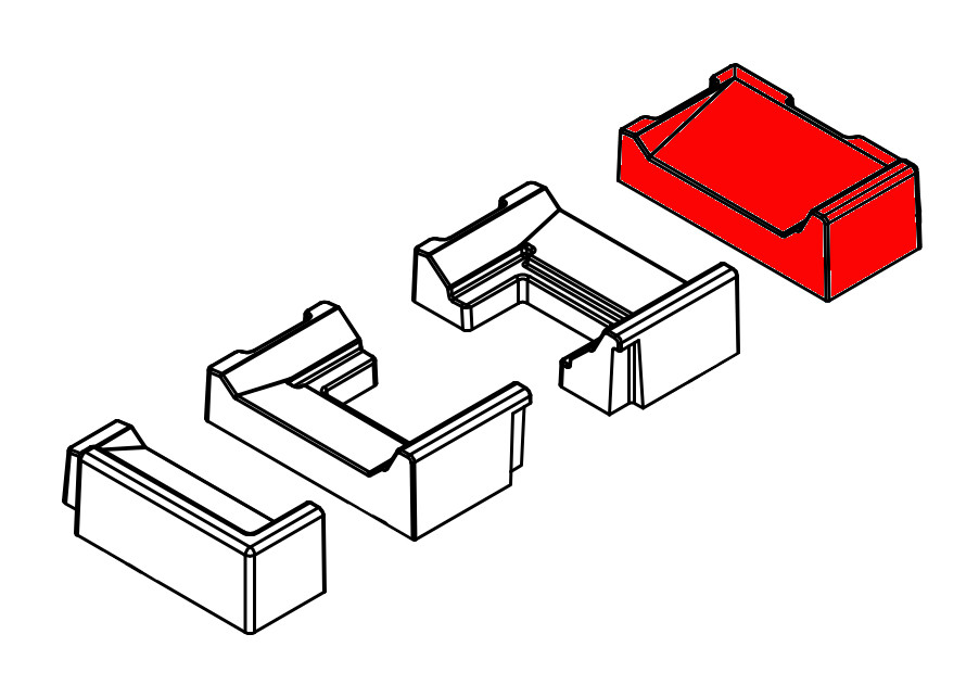 Spartherm Varia 2L-80h pietra per fondo a destra