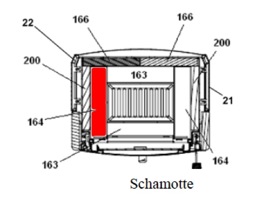 Haas+Sohn Modena 305.15 Bodenstein links Feuerraumstein Haas+Sohn Modena 305.15 Bodenstein links Feuerraumstein