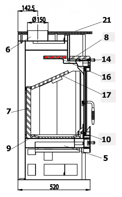 Haas-Sohn Siena 277.15 déflecteur haut A