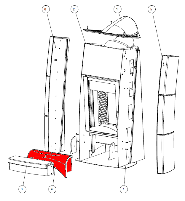 Austroflamm Irony S Asvangplaat groot
