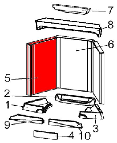 Austroflamm Lounge sidesten venstre Austroflamm Lounge sidesten venstre