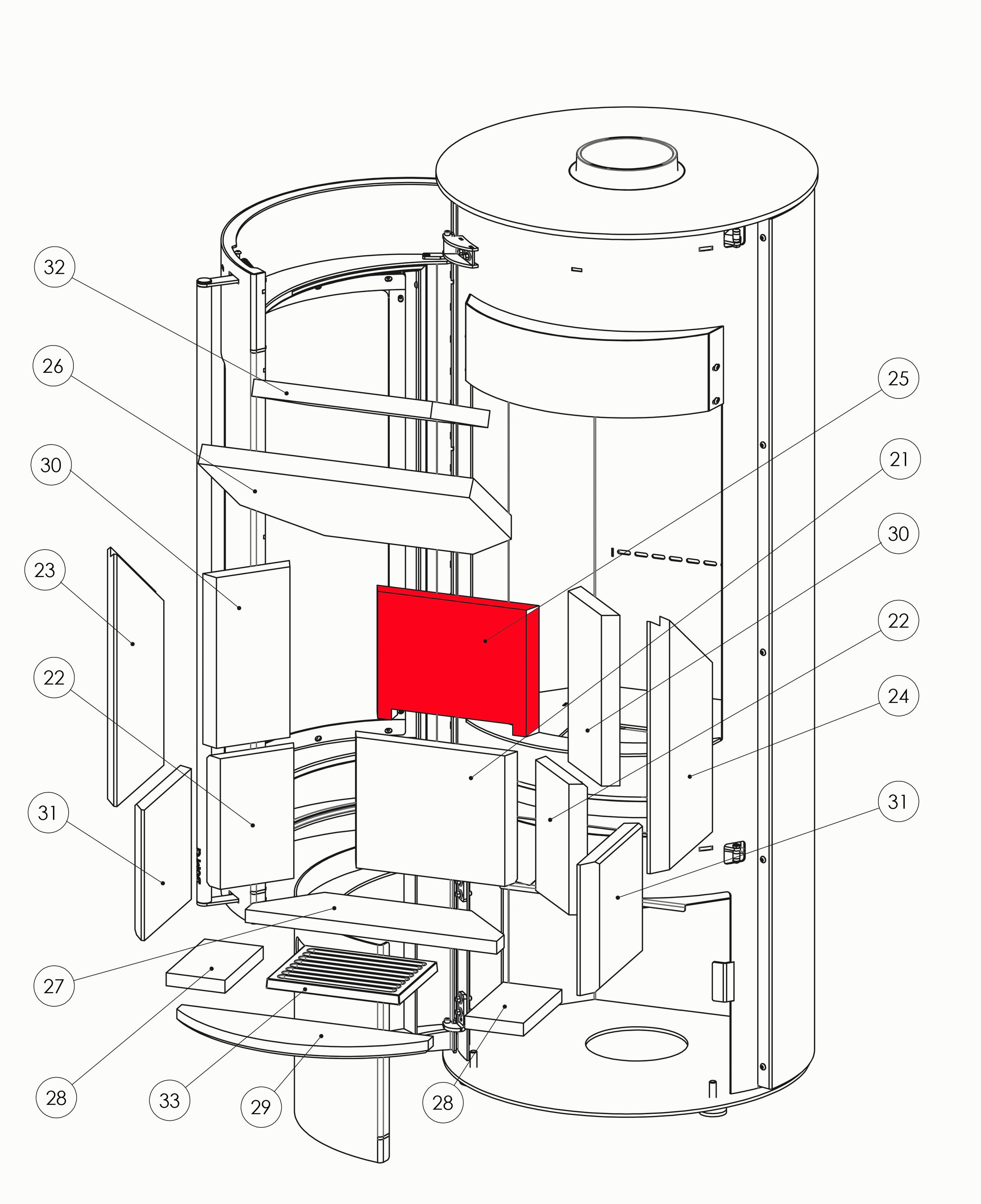 Supra Maud Achterste muur steen boven Supra Maud Achterste muur steen boven