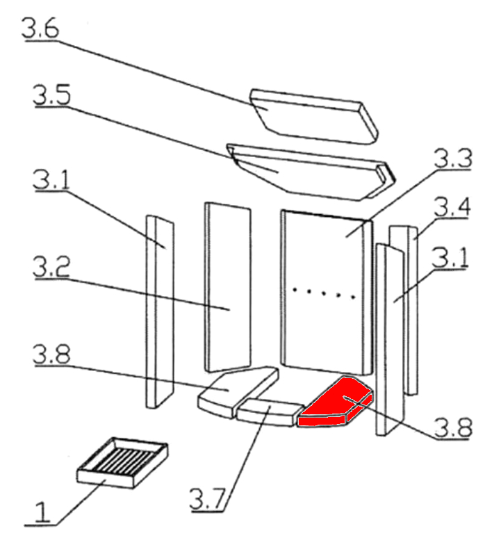 Oranier Polar 6 lucarne pierre de sole droit A Oranier Polar 6 lucarne pierre de sole droit A