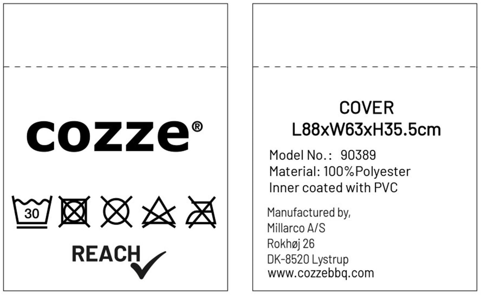 Cozze Abdeckung für G-800‘er Serie