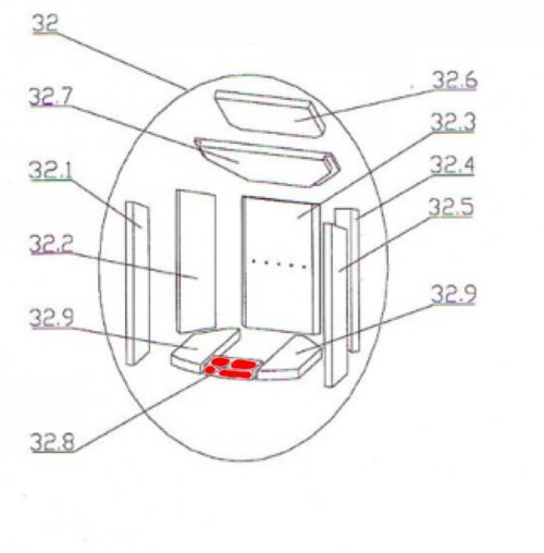 Oranier Polar 6 Bodenstein vorne B Explosionszeichnung Oranier Polar 6 Bodenstein vorne B Explosionszeichnung