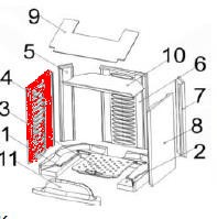 Austroflamm Irony S sidesten venstre foran Austroflamm Irony S sidesten venstre foran
