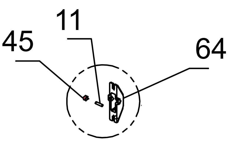 La Nordica Rossella R1 pin manija de la puerta de la cámara de combustión