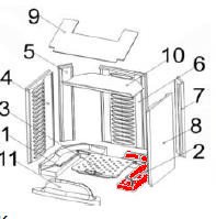 Austroflamm Irony S bundsten højre Austroflamm Irony S bundsten højre