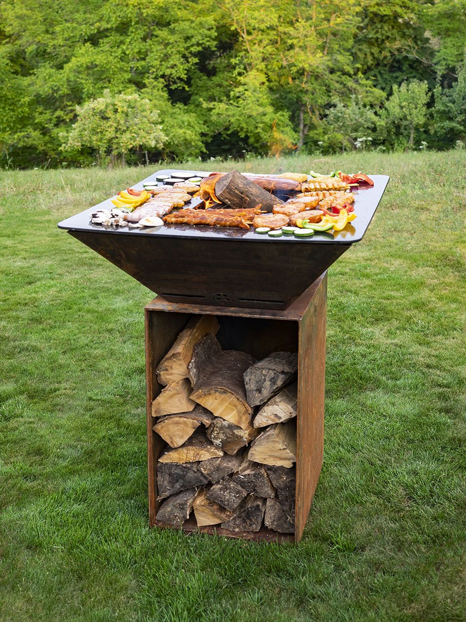 BigQube S Wood / Corten