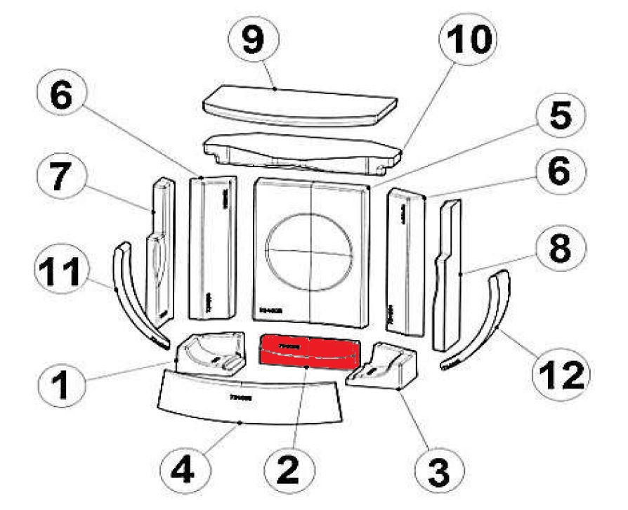 Austroflamm Clou compact bundsten bagved Austroflamm Clou compact bundsten bagved