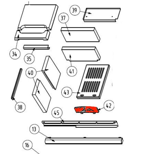 Wamsler W1-90 Stehrost Glutfang Wamsler W1-90 Stehrost Glutfang
