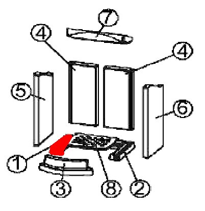 Austroflamm Flok pierre de sole gauche Austroflamm Flok pierre de sole gauche