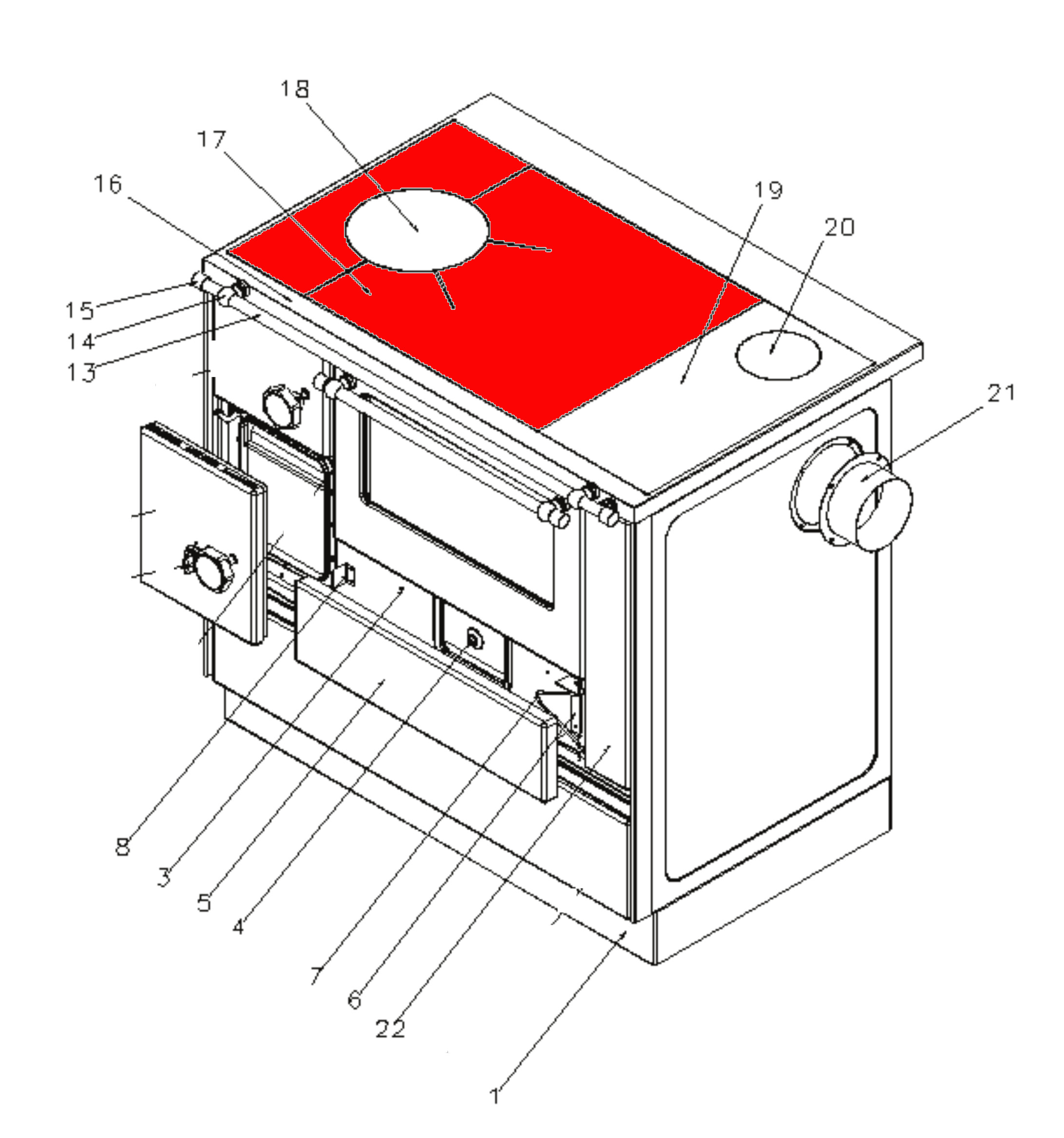 Wamsler K176F/A-90 varmeplade stål Wamsler K176F/A-90 varmeplade stål
