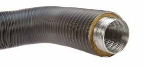 Aluflexrohr isoliert 0,8 m 5-lagig, grau SMafrevfliso50gr