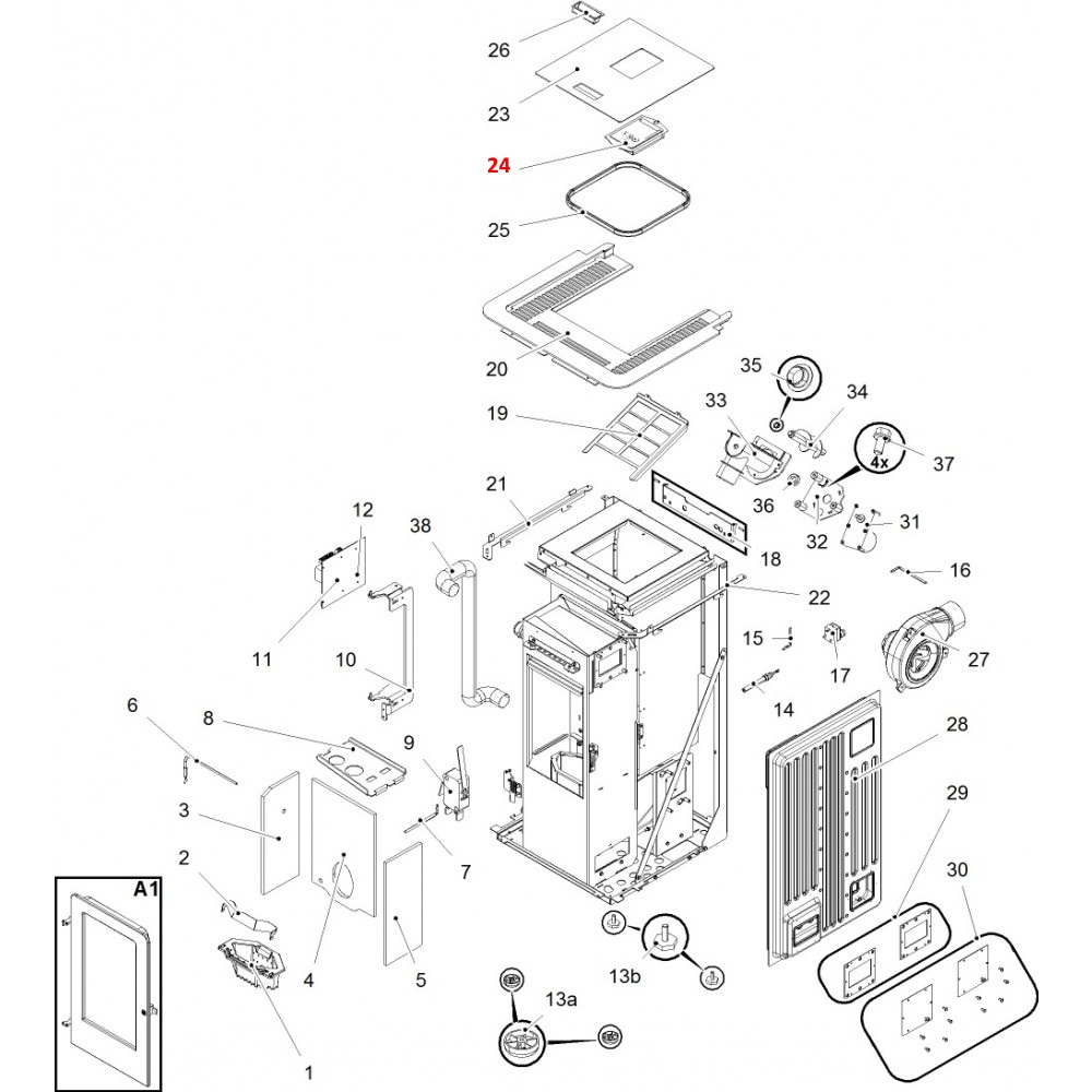 Haas-Sohn Pallazza RLU PGI 520.08 Bedieningspaneel