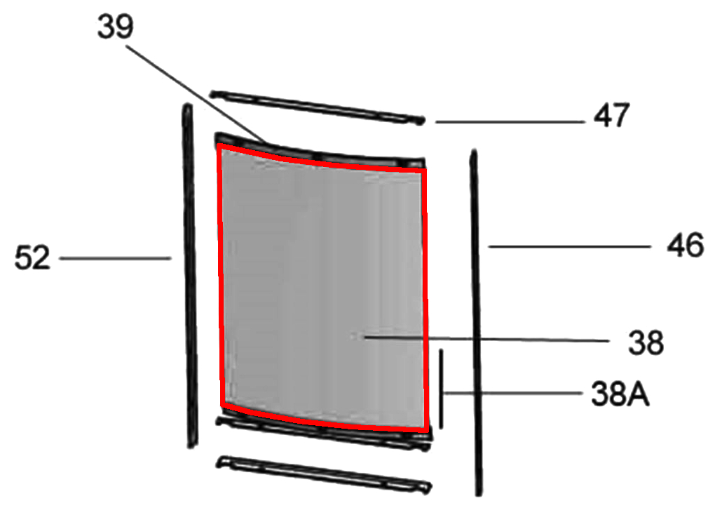 Justus Reno R pakning glas B Justus Reno R pakning glas B