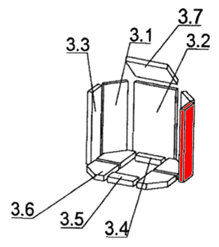 Oranier Kiruna 8 Zijsteen rechts voorkant A Oranier Kiruna 8 Zijsteen rechts voorkant A