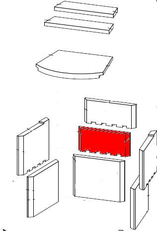 Fireplace Korfu bagsten midten