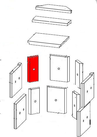 Fireplace Korsika SP Zijsteen links boven achteraan Fireplace Korsika SP Zijsteen links boven achteraan