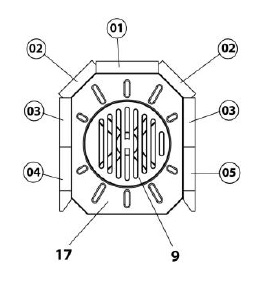 Haas-Sohn Husum 206.15 revêtement de chambre de combustion Haas-Sohn Husum 206.15 revêtement de chambre de combustion
