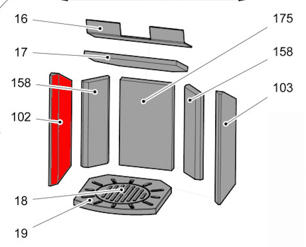 Haas-Sohn Kuopio II 265.17 cegła boczna z lewej strony z przodu Haas-Sohn Kuopio II 265.17 cegła boczna z lewej strony z przodu