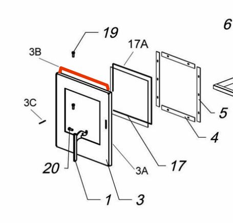 Justus Vegas II Türdichtung Explosionszeichnung Justus Vegas II Türdichtung Explosionszeichnung
