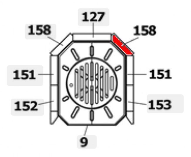 Haas-Sohn Uppsala 2 269.15 cegła tylnej ściany z prawej strony Haas-Sohn Uppsala 2 269.15 cegła tylnej ściany z prawej strony