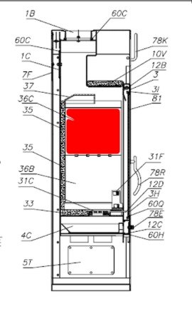 Olsberg Göteborg XXL sidesten oven venstre