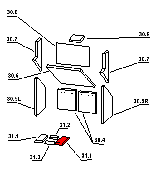 Oranier Malmö 6 Bodemsteen rechts A Oranier Malmö 6 Bodemsteen rechts A