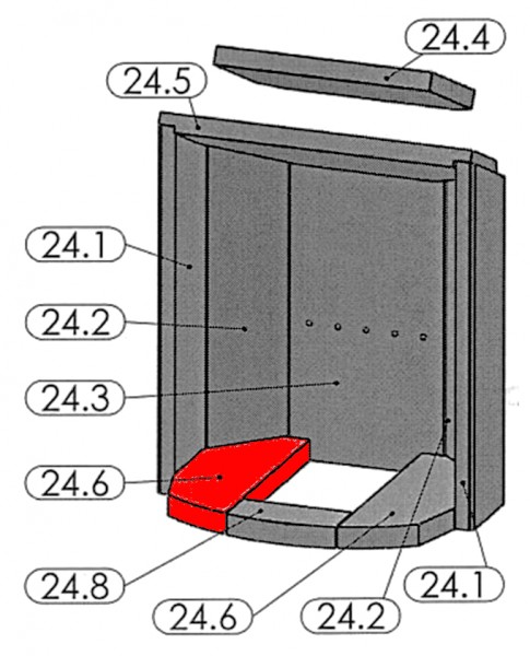 Oranier Pori 7 Bodemsteen links A Oranier Pori 7 Bodemsteen links A