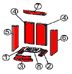 Austroflamm Flok binnenwerk Austroflamm Flok binnenwerk