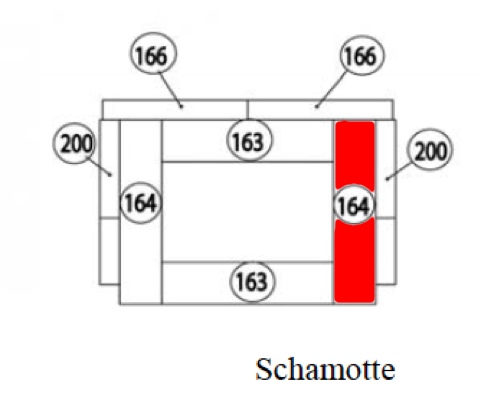Haas+Sohn Dalen 304.15 Bodenstein rechts Feuerraumstein Haas+Sohn Dalen 304.15 Bodenstein rechts Feuerraumstein