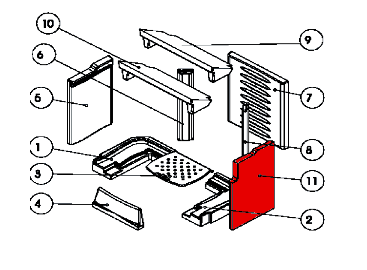 Austroflamm Villa pietra laterale a destra anteriore Austroflamm Villa pietra laterale a destra anteriore