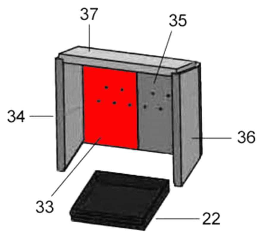 Justus Reno R pierre de plaque arrière gauche B Justus Reno R pierre de plaque arrière gauche B