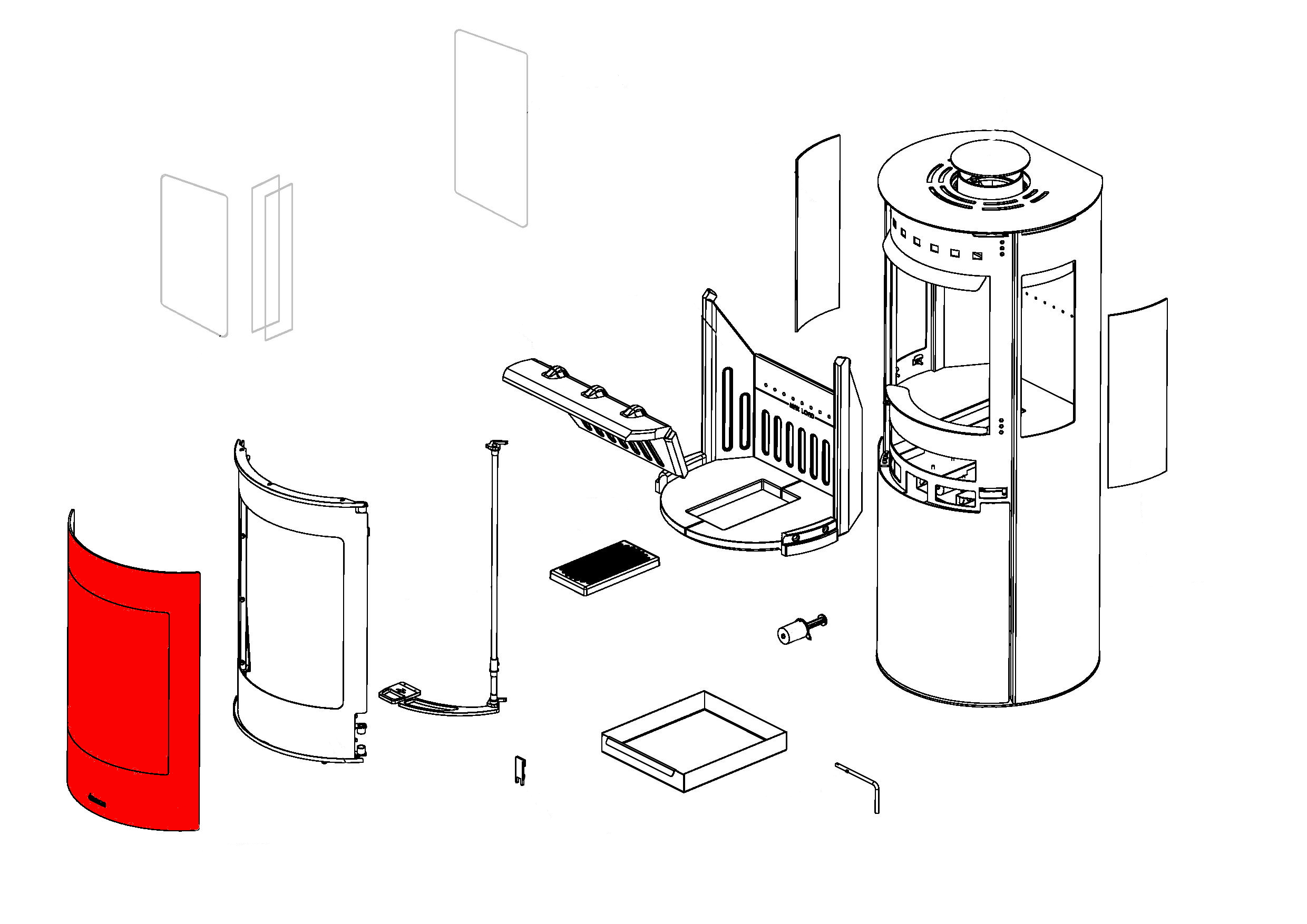 Aduro 9.5 LUX vitre au milieu Aduro 9.5 LUX vitre au milieu