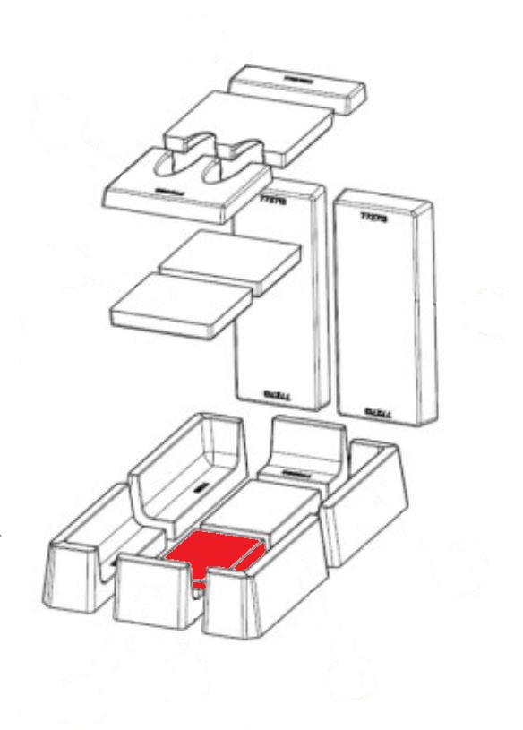 Austroflamm KE 55x51 S3 brandersteen voorkant Austroflamm KE 55x51 S3 brandersteen voorkant
