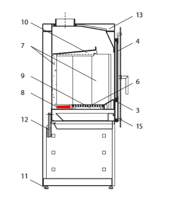 Wodtke Tabo cegła podłogowa z tyłu