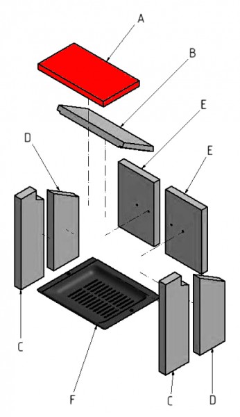 Koppe Eschenbach røgvenderplade oven