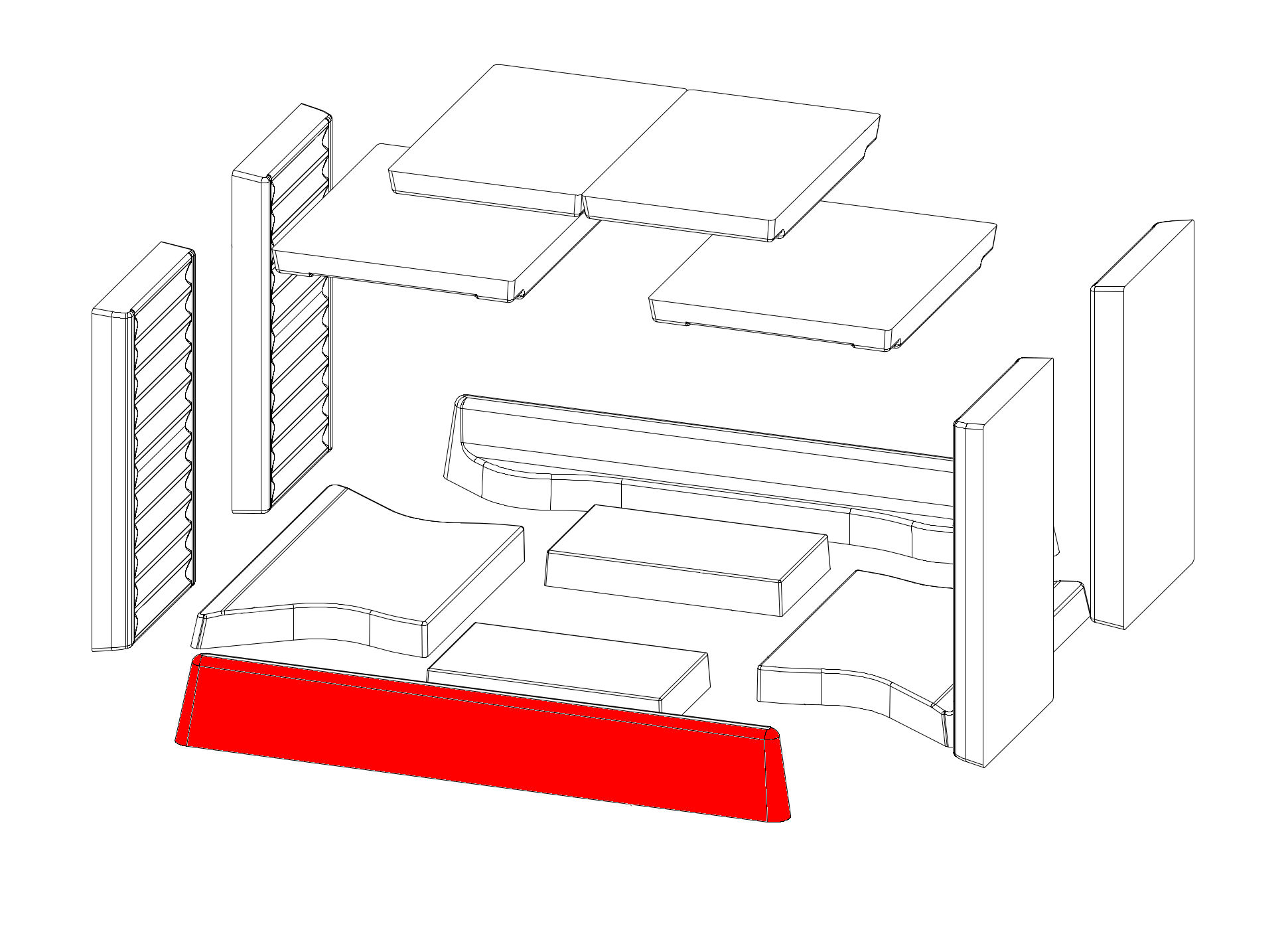 Austroflamm 75x39 K II flach fermalegna posteriore A